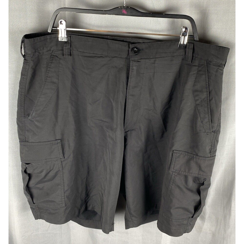 Pro Celebrity American Team Sports Mens Tag Sz 40 Black 6 Pocket Cargo Shorts